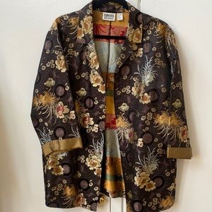 Chico’s Oriental Themed Floral Jacket